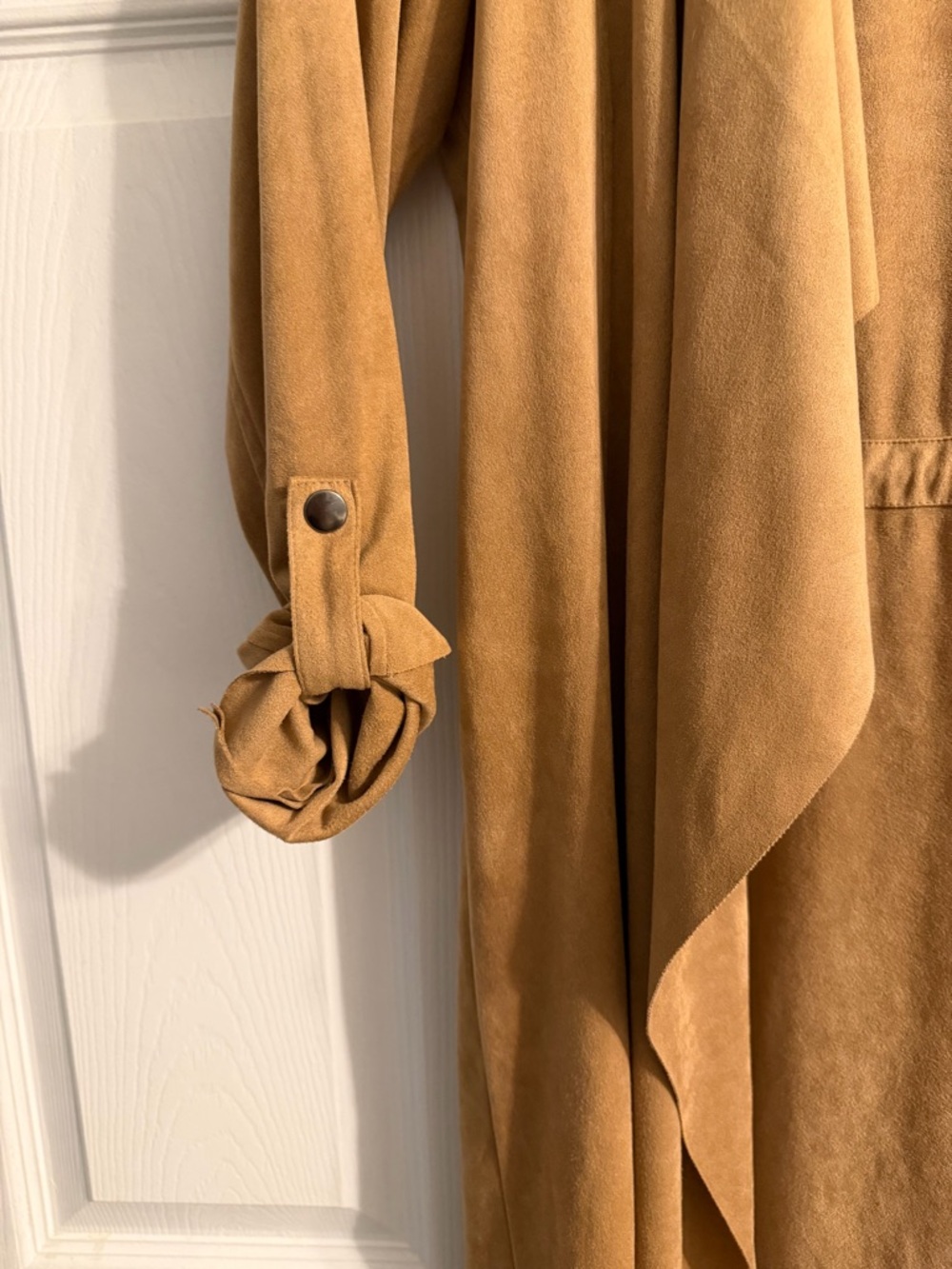 Jules & Leopold Camel Faux Suede Jacket - Picture 5 of 8
